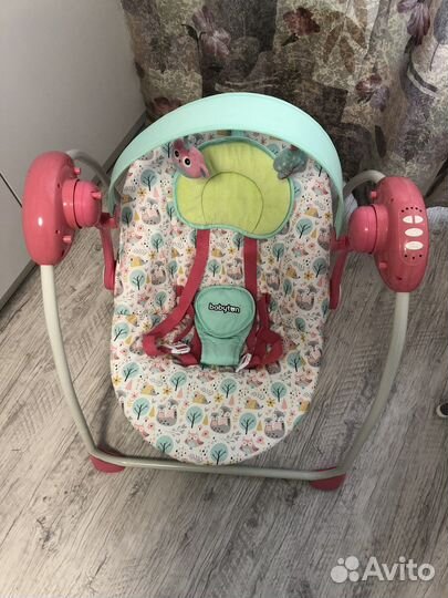 Качели электронные шезлонг babyton