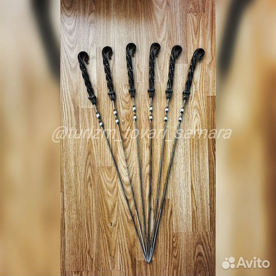 Шампуры с кованной ручкой