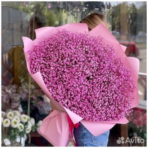 Букет гигант из Гипсофилы. Доставка