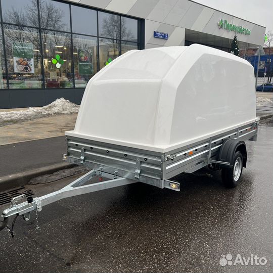 Прицеп с крышкой 3.5х1.5м. Новый