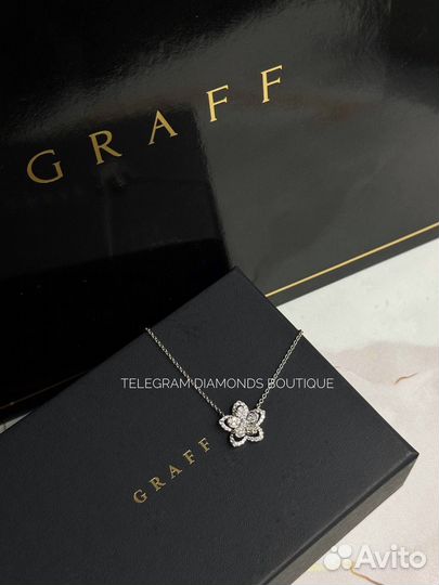 Колье graff wild flower белое золото 750