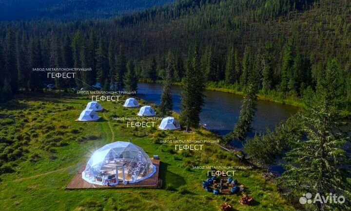 Геокупол, шатер для глэмпинга