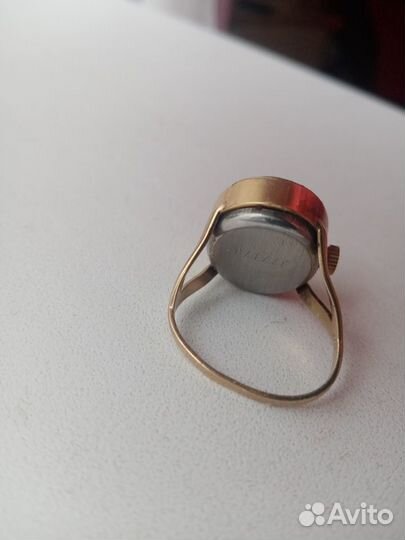 Часы кольцо СССР Чайка на ходу