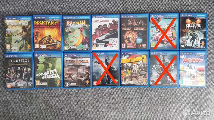 Игры PS Vita, наличие