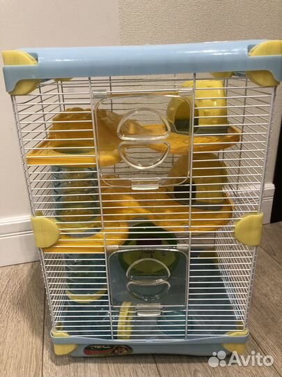 Клетка для хомяка с трубами