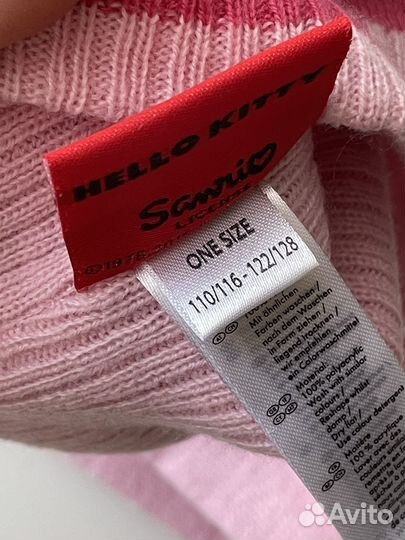 Комплект шапка, шарф hello kitty оригинал