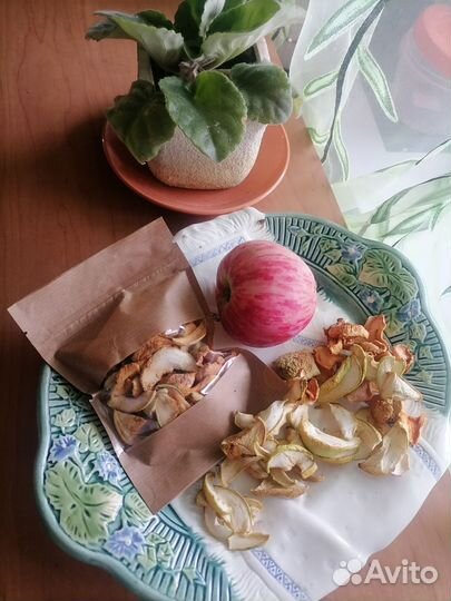 Сушеные яблоки яблочные чипсы