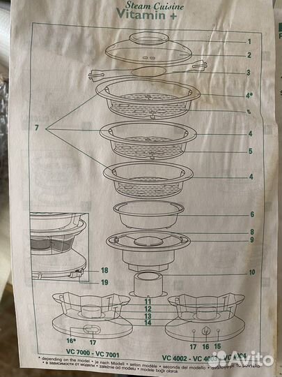 Пароварка tefal новая