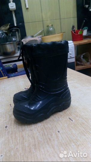 Резиновые сапоги с утеплением