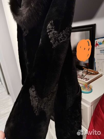 Шуба мутоновая с капюшоном