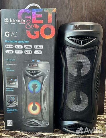 Портативная колонка defender G70 новая
