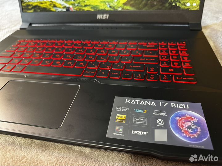 Игровой ноутубук MSI Katana 17 RTX 2050 i5-12450H