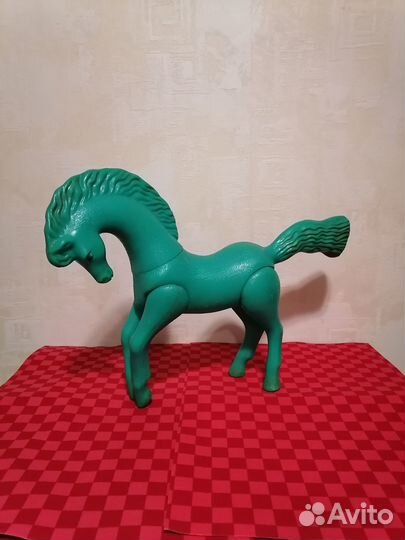 Лошадка большая игрушка пластмассовая СССР
