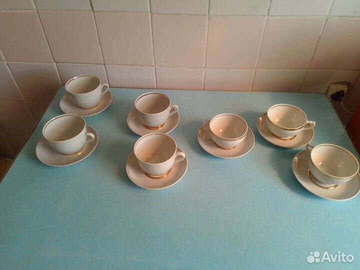 Чайные пары и бокалы большой выбор СССР