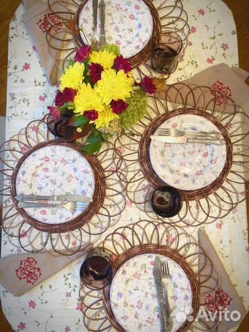 Салфетки на стол круглые