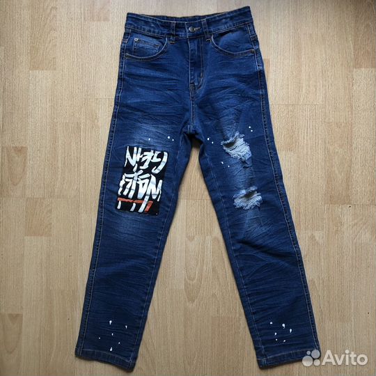 Джинсы для мальчика новые, 140
