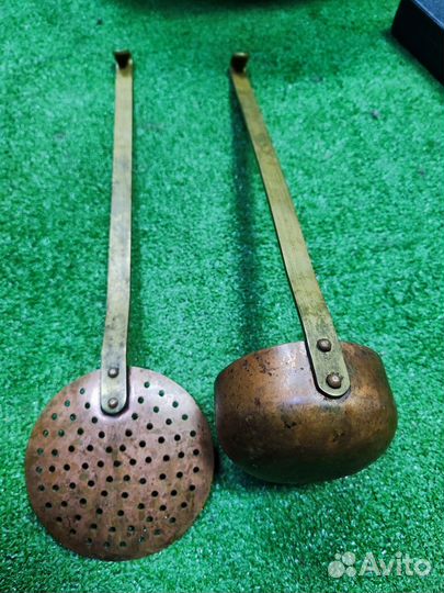 Набор для кухни старинный медный. Европа