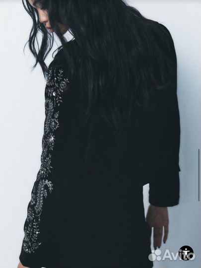 Пиджак жакет женский из велюра Zara