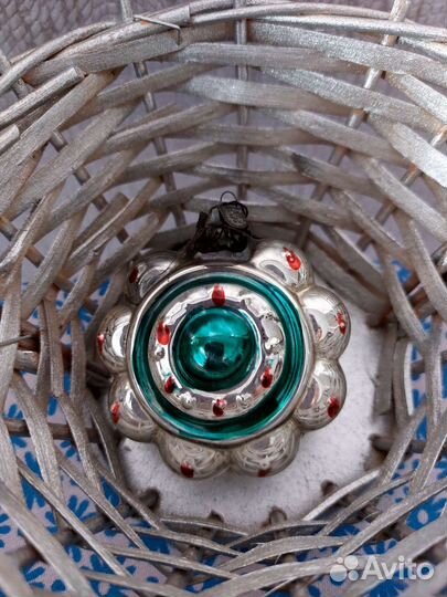 Ёлочные игрушки СССР фрукты стекло