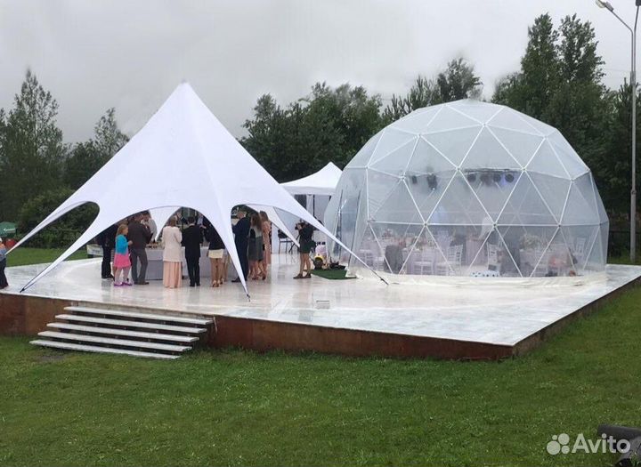Купольный шатер для глэмпинга
