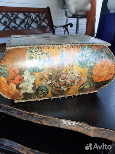 Шкатулка СССР из старинных открыток