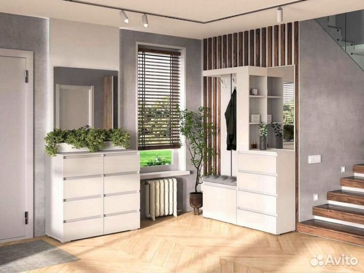 Прихожая белая Хелен (как икеа)