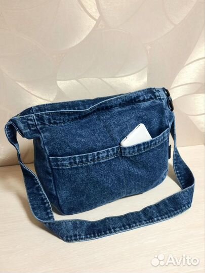 Сумка женская джинсовая через плечо новая