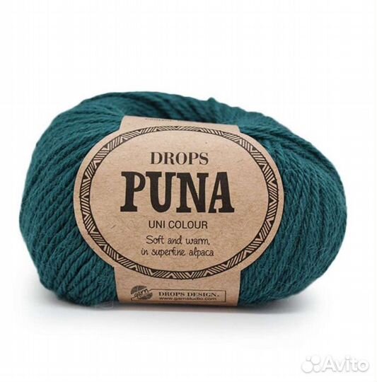 Puna uni color Drops альпака Перу