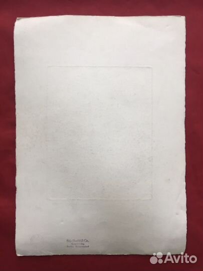 Гравюра Сталин И.В. на картоне 1950-е годы гдр