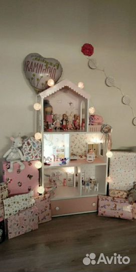 Кукольный домик-полка с ящиком Новый