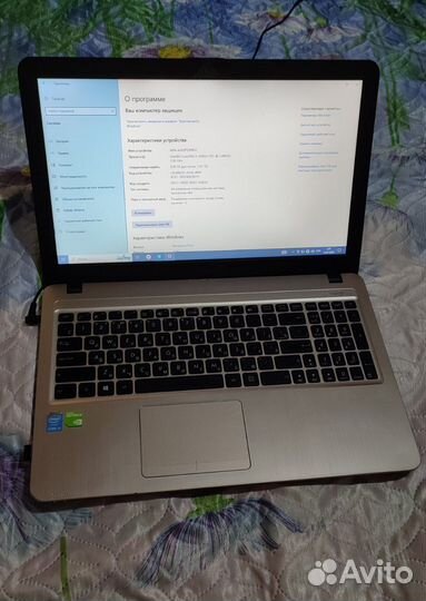 Ноутбук asus X540L/ 8 гигов/ssd/ core i3