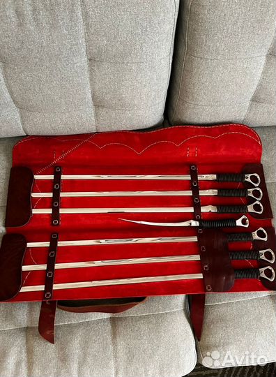 Подарочный набор шампуров кованные