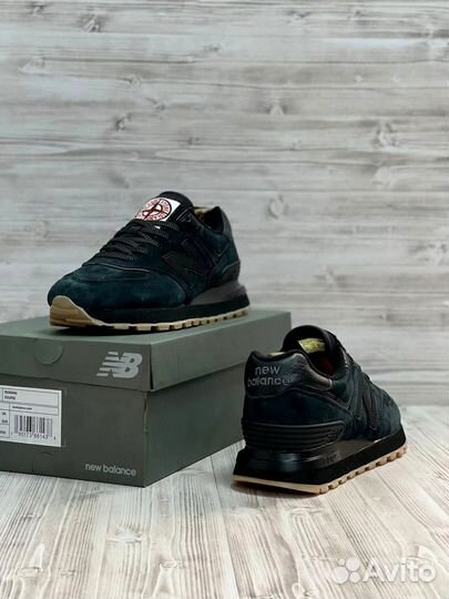 Кроссовки New Balance 574 Stone Island люкс