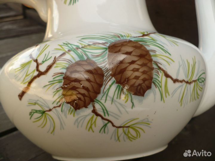 Чайник доливной СССР Сосновые шишки 2,5 л