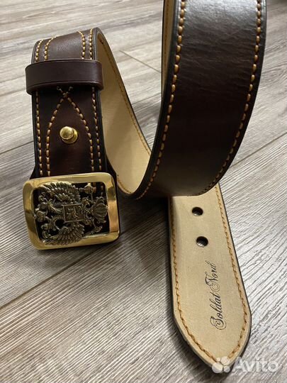 Ремень с гербом России (ручная работа)