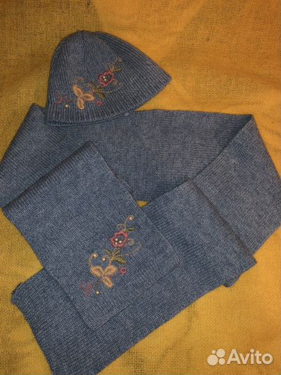 Комплект шапка и шарф