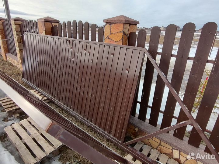 Откатные ворота б/у