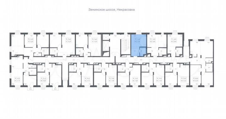 Апартаменты-студия, 21,3 м², 3/17 эт.