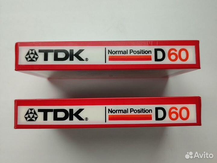 Новая аудиокассета TDK D 60 made in Japan 1982