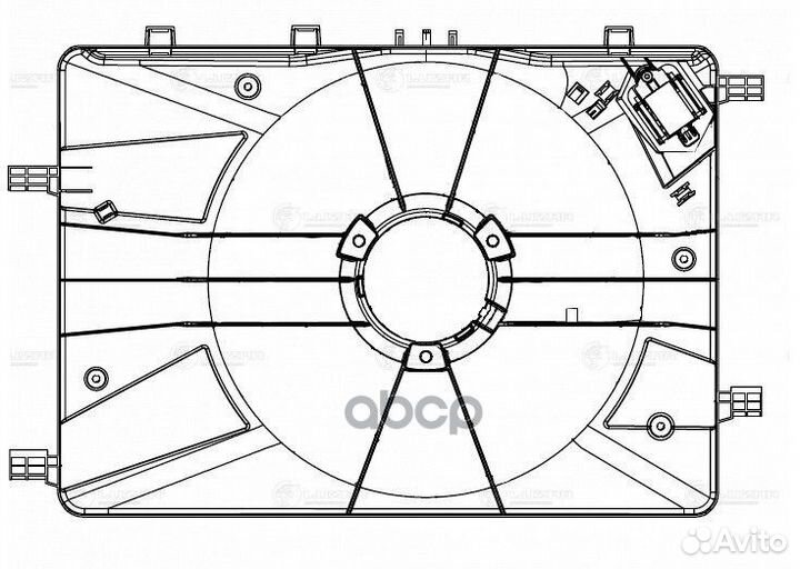 LFS 0550 диффузор вентилятора Chevrolet Cruze