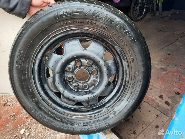Резина kama 185/65 14r на штамповке