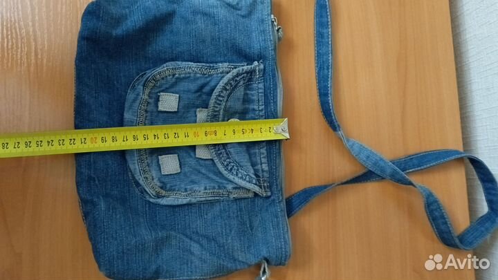 Сумка женская через плечо джинсовая