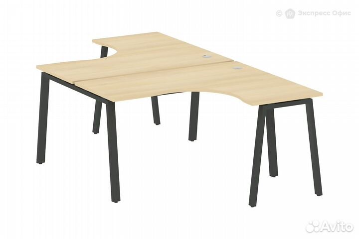 Стол-бенч двойной криволинейный Metal system style