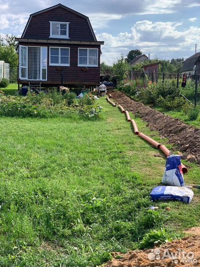 Септик из бетонных колец,канализация,сливная яма