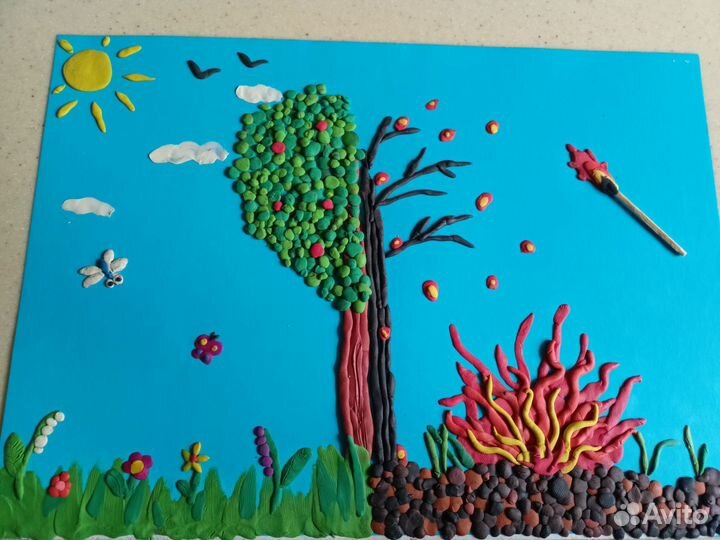 Поделка в садик или школу Осторожно огонь