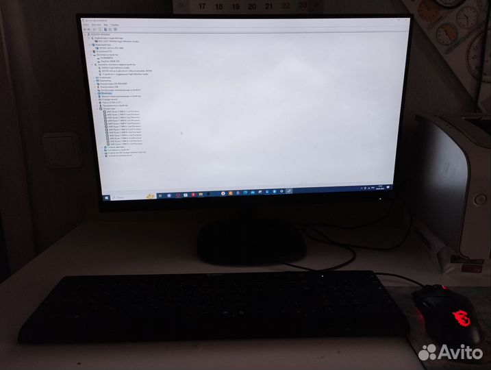 Системный блок с монитором (игровой пк)