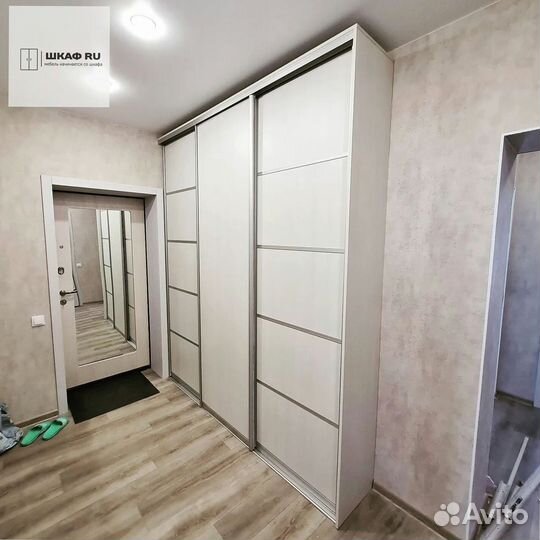 Шкаф распашной с фрезерованными фасадами