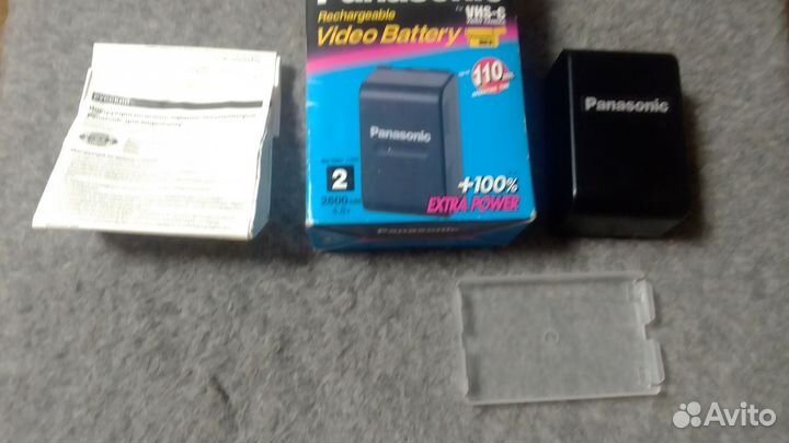Адаптер батарея аккумулятор P-V212 для камер VHS-C
