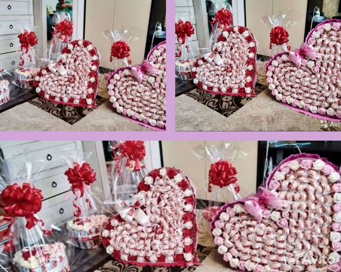 Сладкий подарок букет из конфет Рафаэлло Киндер