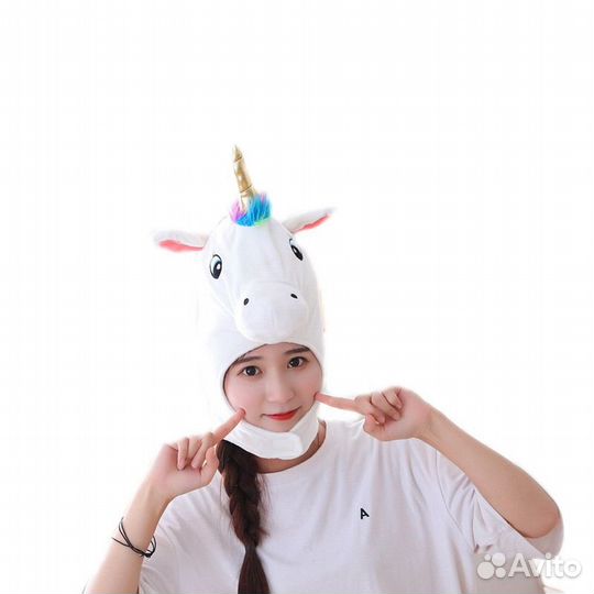 Шапка-единорог/ реквизит для аниматоров